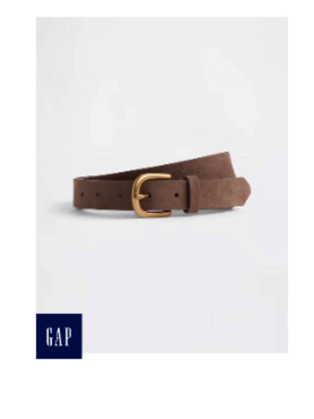 GAP Suede Belt NWT - Dark Brown, XL